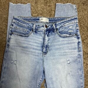 BKE Light Blue Ankle & Cropped Jeans